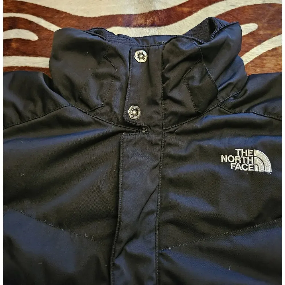 Men's Northface 600 Down RECCO Sz M Black Zippered Ski/Snow Jacket Puffer